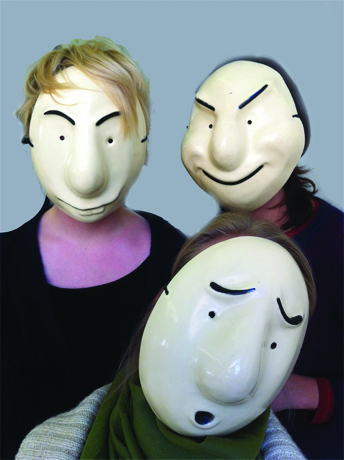 Masks made by Trestle Theatre Company